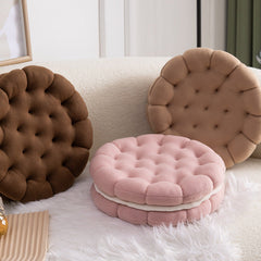 Biscuit Cream Plush Cushion