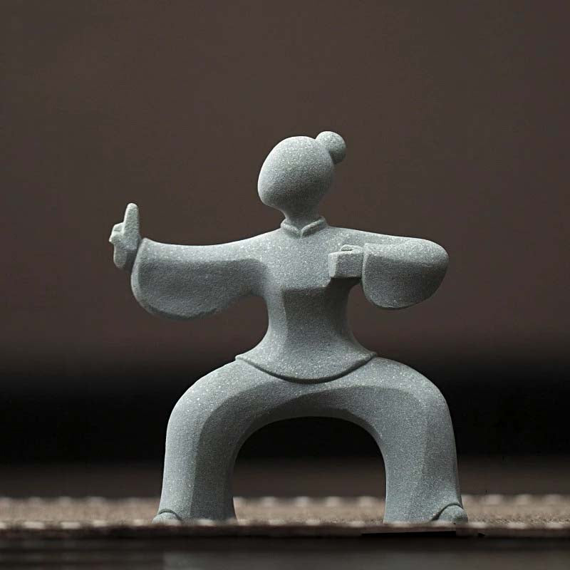 Taiji Flow Stone Figurines
