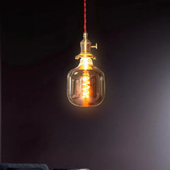 Letifly Lights & Decor - The Smoke Spiral Filament Bulb - Mirror gray LED filament bulb with decorative spiral filament and warm ambient glow