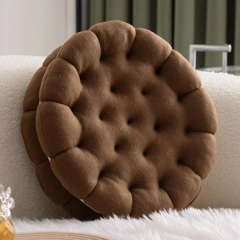 Biscuit Cream Plush Cushion