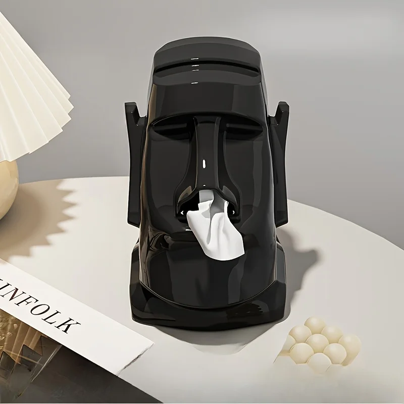 Moai Tiki Tissue Box