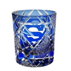 Superman Returns Edo Kiriko Whiskey Glass