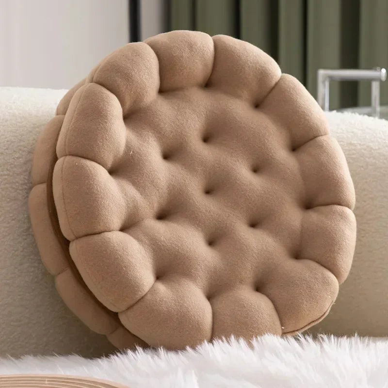 Biscuit Cream Plush Cushion