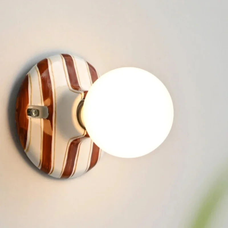 Contemporary Rotro Ceramics Wall Light Lamp Wall Lamp Sconce For Bedroom Living Room Office Indoor Home Decorative Fixture-Letifly Lights and Decor
