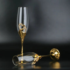 Amour Gold Heart Flutes