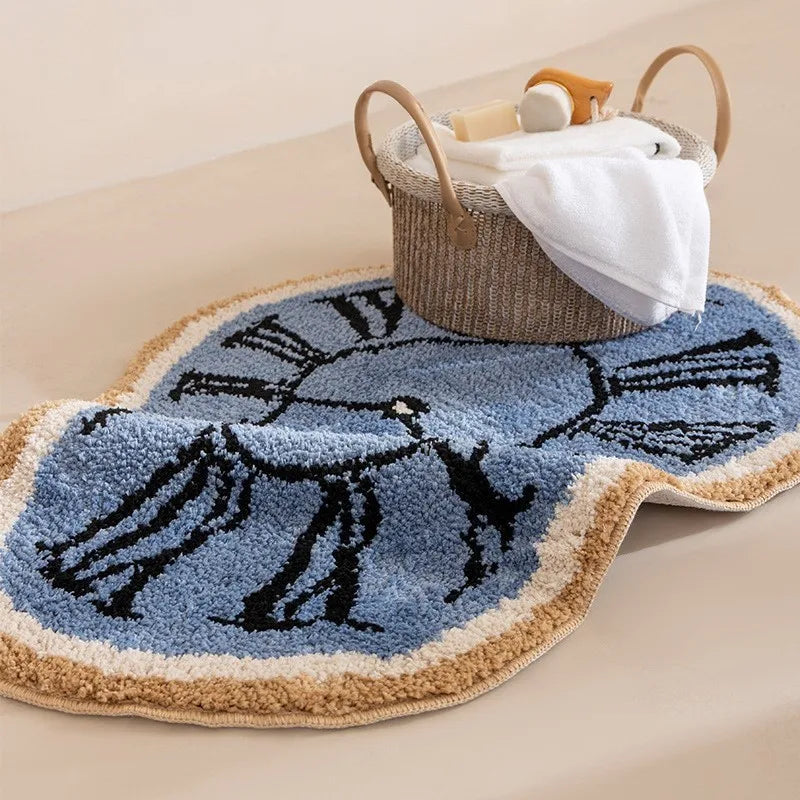 Infinity Clock Bath Mat