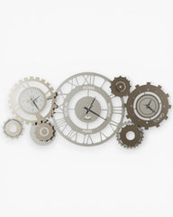 Arti e Mestieri Fuso Meccano wall clock sand and bronze - Buy now on ShopDecor - Discover the best products by ARTI E MESTIERI design