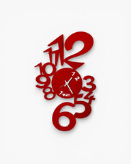 Arti e Mestieri Lupin wall clock red - Buy now on ShopDecor - Discover the best products by ARTI E MESTIERI design