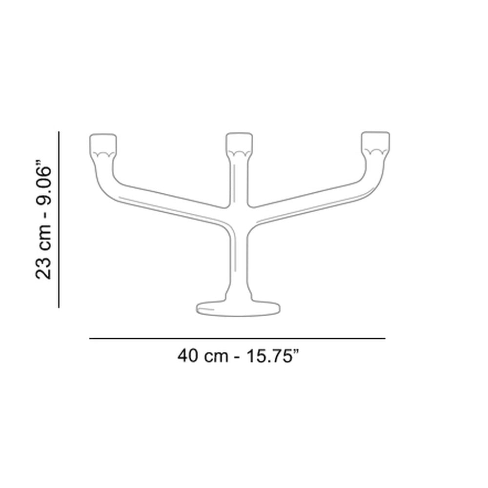 Atipico Esag Triple Candle Holder white ceramic - Buy now on ShopDecor - Discover the best products by ATIPICO design