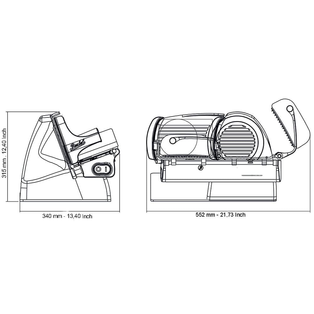 Berkel Home Line 250 Slicer with blade diam. 250 mm - Buy now on ShopDecor - Discover the best products by BERKEL design