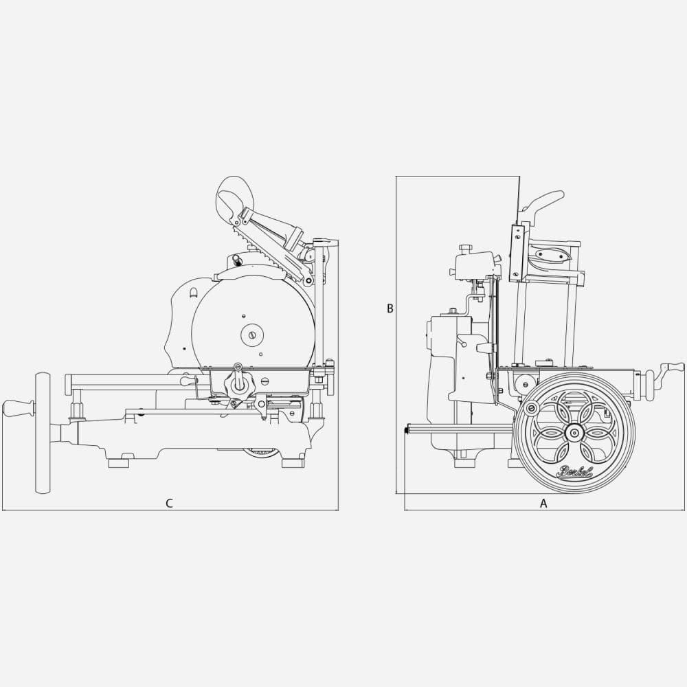 Berkel Volano B3 flower flywheel slicer with blade diam. 300 mm - Buy now on ShopDecor - Discover the best products by BERKEL design