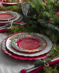 Bordallo Pinheiro Christmas Garland charger plate - Buy now on ShopDecor - Discover the best products by BORDALLO PINHEIRO design