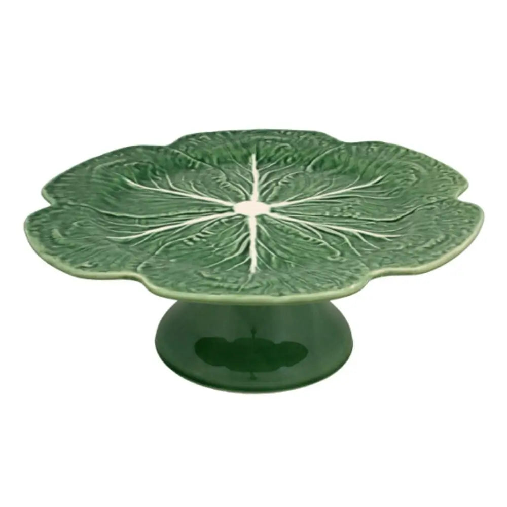 Bordallo Pinheiro Cabbage cake stand 31 cm. - 12.20 in. - Buy now on ShopDecor - Discover the best products by BORDALLO PINHEIRO design