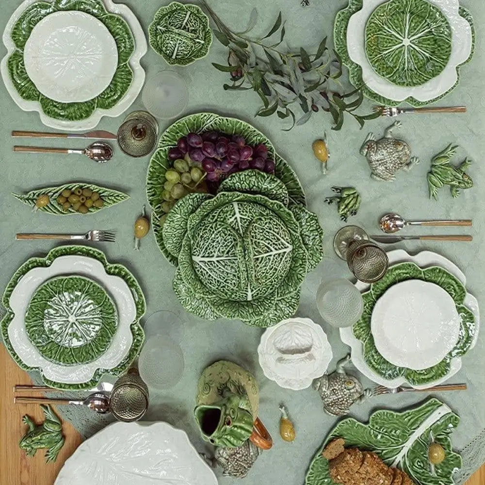 Bordallo Pinheiro Cabbage Narrow Leaf plate 40 cm. - 15.74 in. - Buy now on ShopDecor - Discover the best products by BORDALLO PINHEIRO design