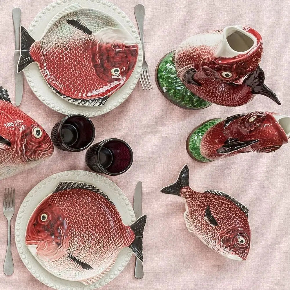 Bordallo Pinheiro Fish olive dish 15x7 cm. - 5.9x2.75 in. - Buy now on ShopDecor - Discover the best products by BORDALLO PINHEIRO design