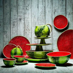 Bordallo Pinheiro Watermelon bowl 13.5 cm. - 5.31 in. - Buy now on ShopDecor - Discover the best products by BORDALLO PINHEIRO design