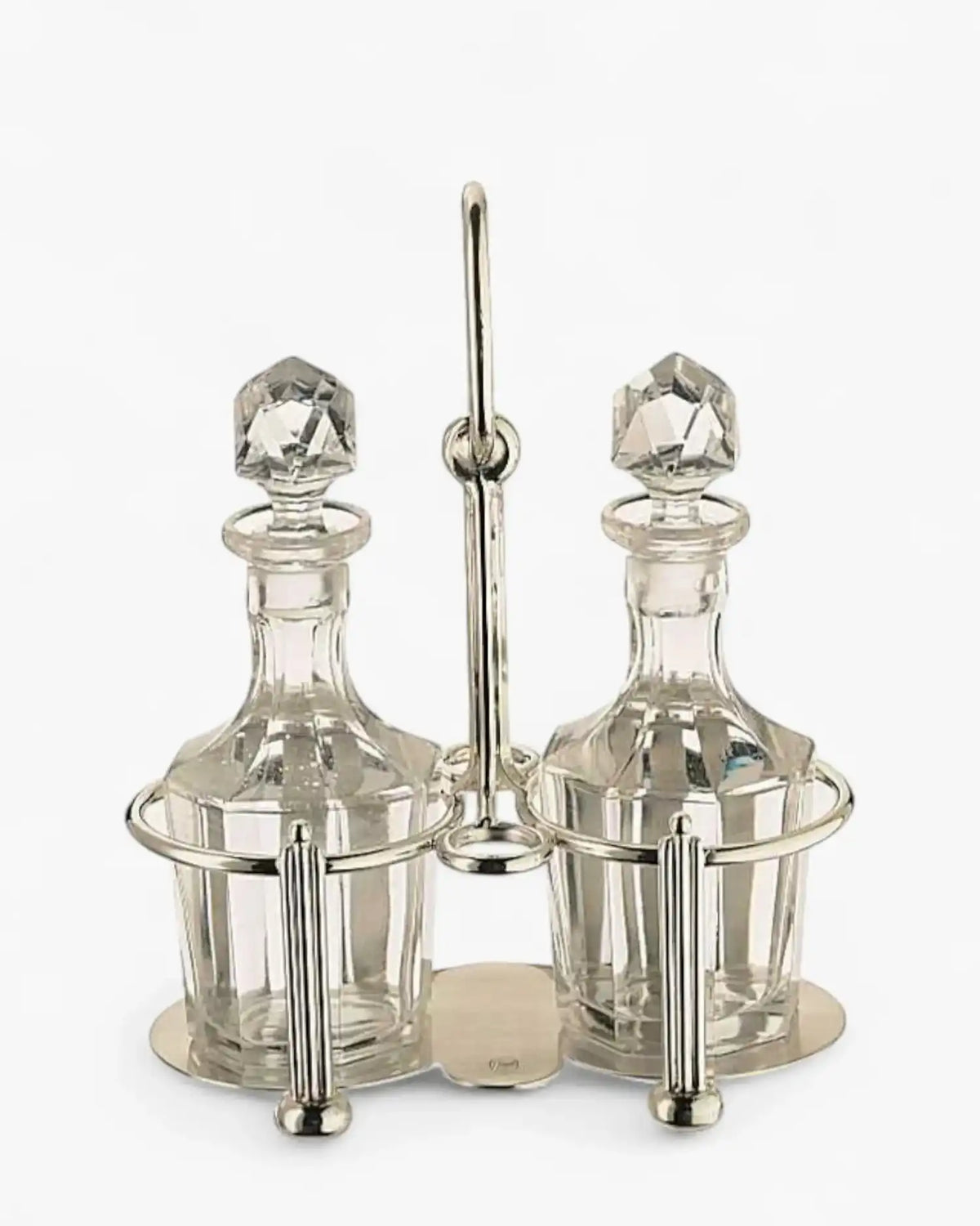 Broggi Classica oil cruet 2 places silver plated nickel - Buy now on ShopDecor - Discover the best products by BROGGI design