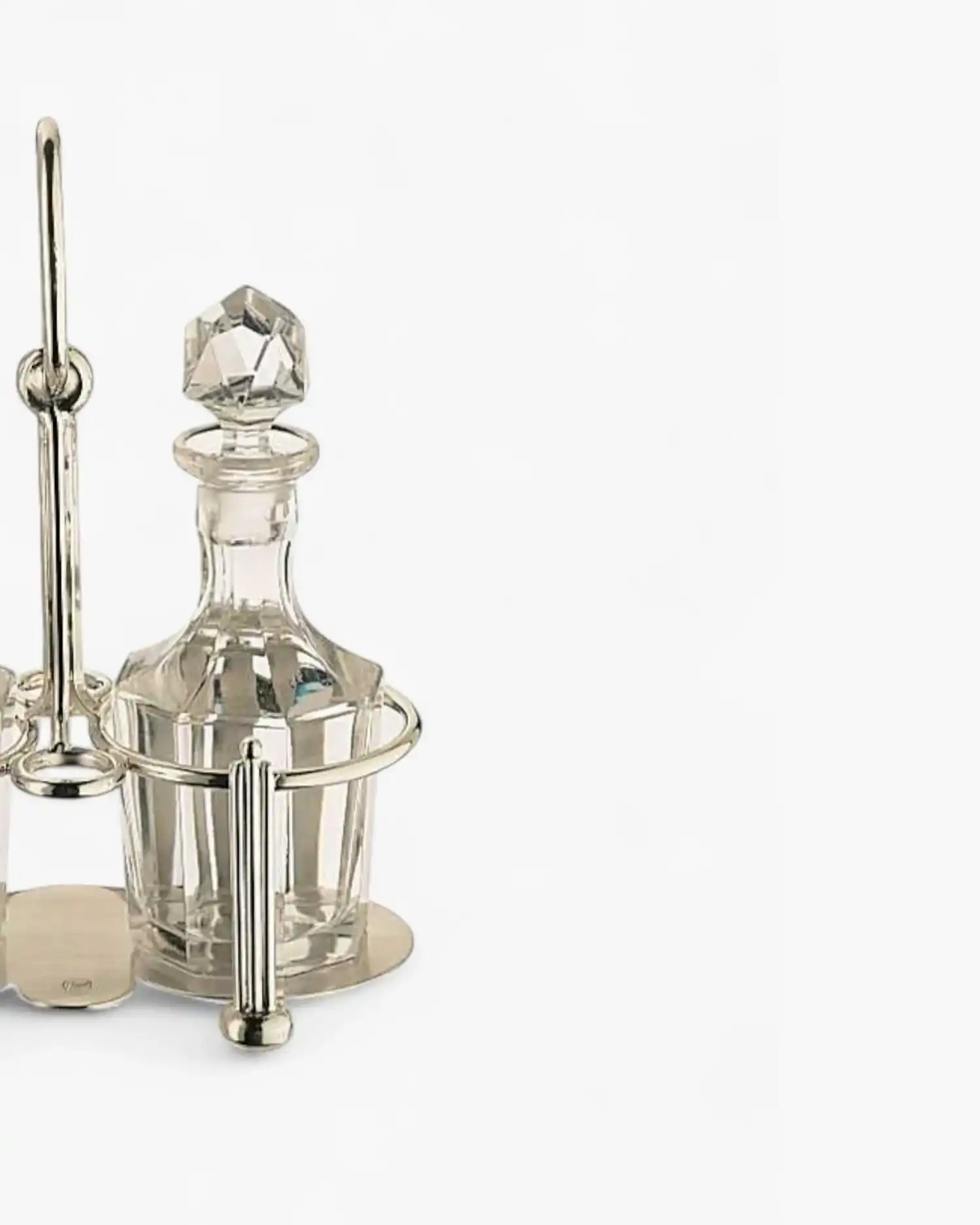 Broggi Classica oil cruet 2 places silver plated nickel - Buy now on ShopDecor - Discover the best products by BROGGI design