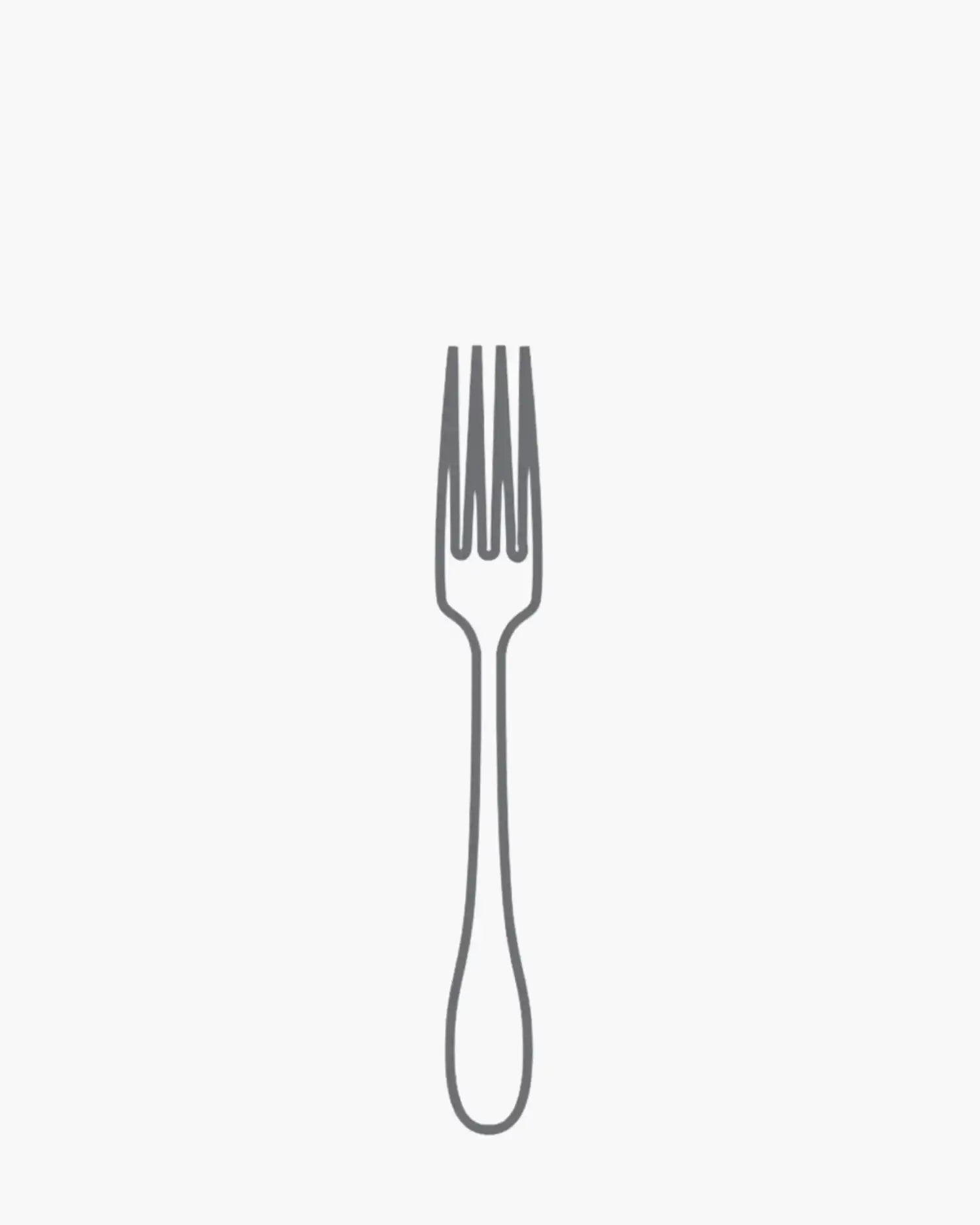 Broggi Gualtiero Marchesi dessert fork polished steel - Buy now on ShopDecor - Discover the best products by BROGGI design