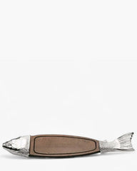 Broggi Iseo salmon plate 87x19 cm. polished steel - Buy now on ShopDecor - Discover the best products by BROGGI design