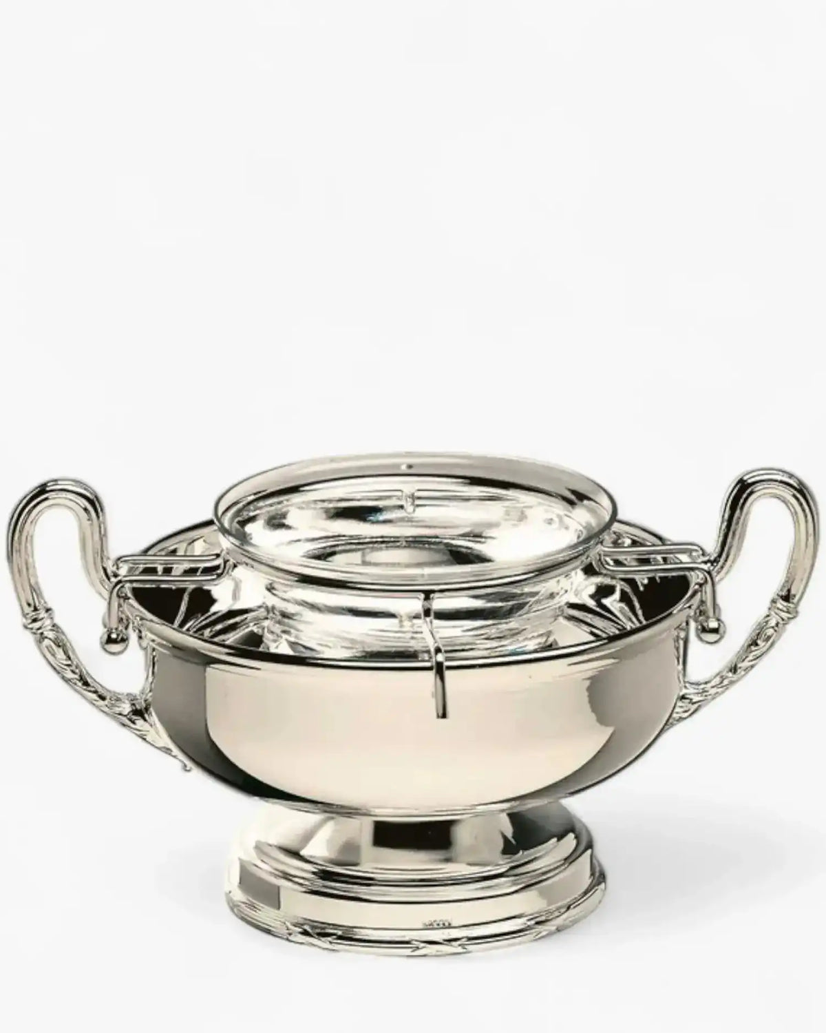 Broggi Rubans caviar bowl silver plated nickel - Buy now on ShopDecor - Discover the best products by BROGGI design