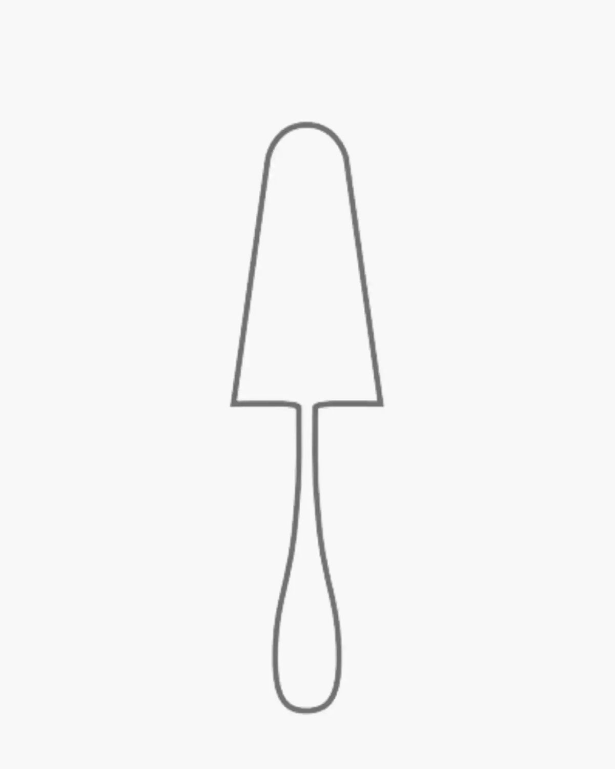 Broggi Stiletto Cake server stainless steel - Buy now on ShopDecor - Discover the best products by BROGGI design
