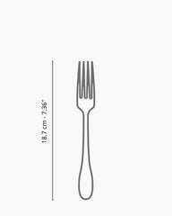Broggi Stiletto dessert fork polished steel - Buy now on ShopDecor - Discover the best products by BROGGI design
