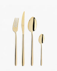Broggi Stiletto set 24 cutlery Gold - Buy now on ShopDecor - Discover the best products by BROGGI design