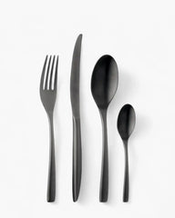 Broggi Zeta 24-piece cutlery set PVD Black - Buy now on ShopDecor - Discover the best products by BROGGI design