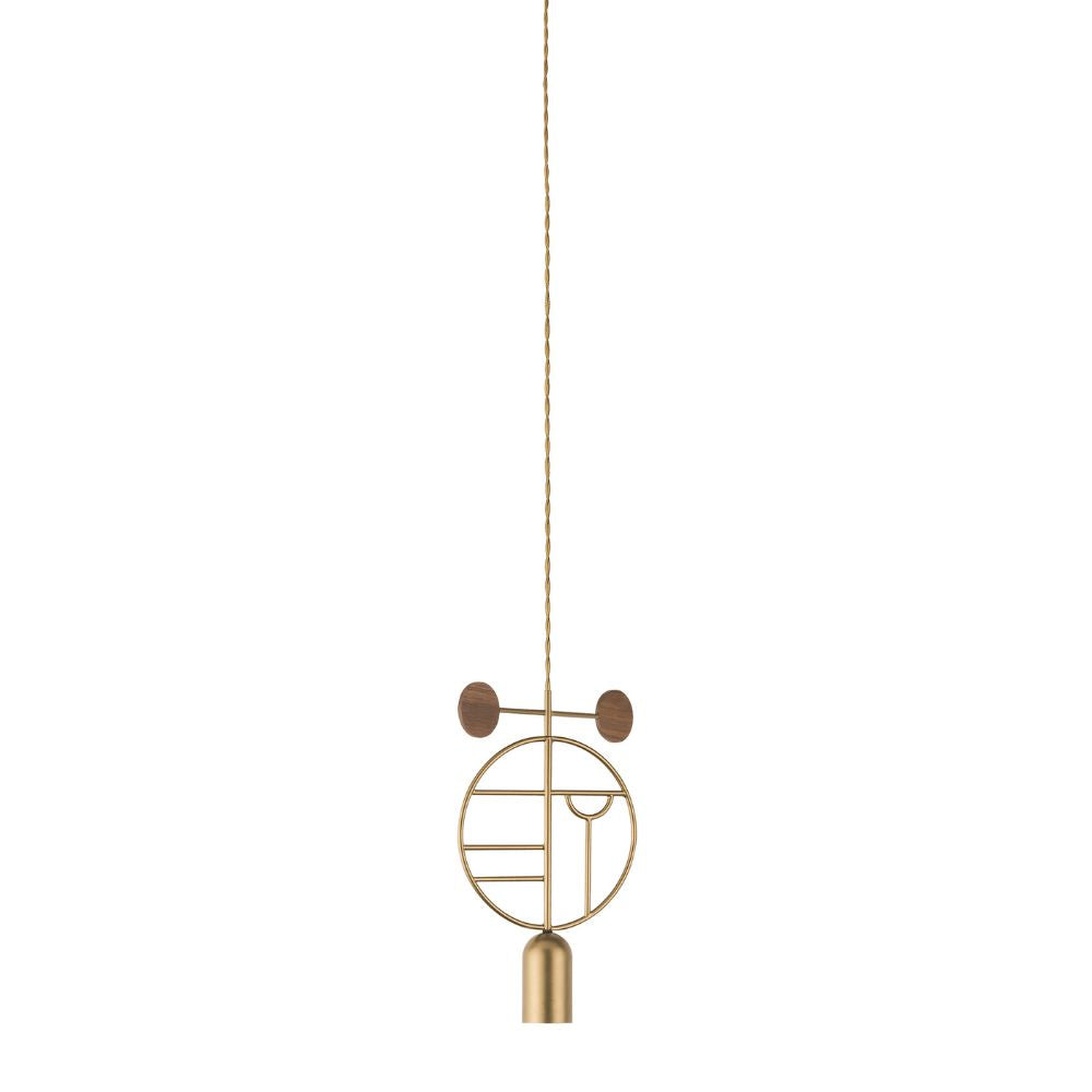 Nomon Wooden Dots pendant lamp gold structure 1 element - Buy now on ShopDecor - Discover the best products by NOMON design