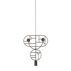 Nomon Wooden Dots pendant lamp graphite structure 2 elements - Buy now on ShopDecor - Discover the best products by NOMON design