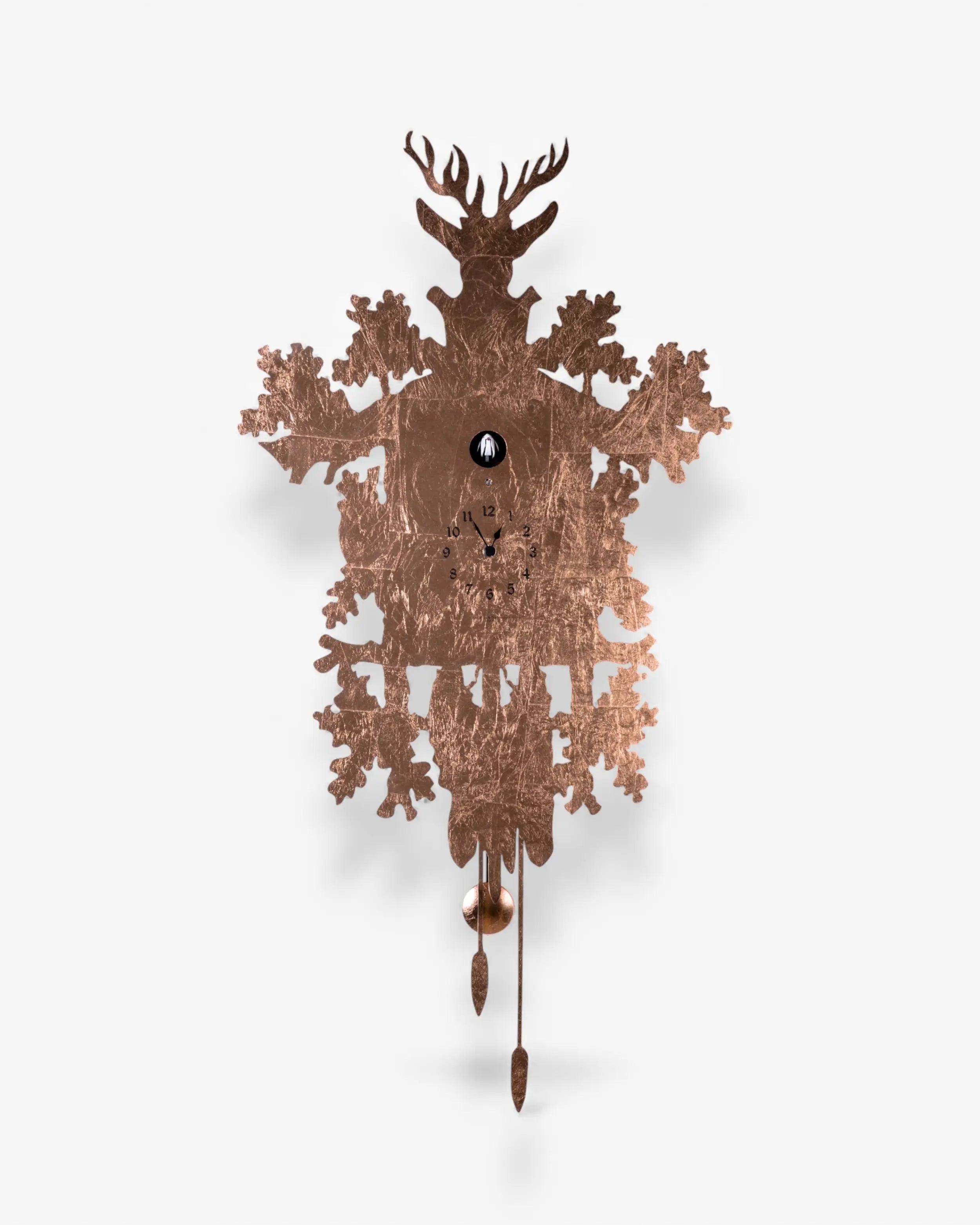 Domeniconi Cucù cuckoo clock leaf effect Copper Leaf - Buy now on ShopDecor - Discover the best products by DOMENICONI design