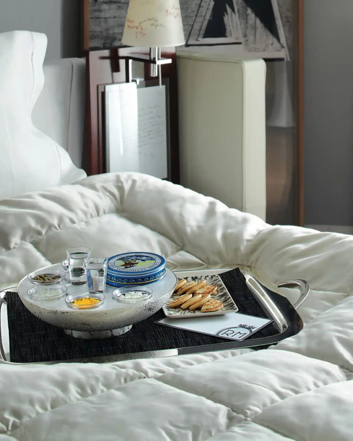 Ercuis Transat 5 caviar and 2 vodka holders silver plated - Buy now on ShopDecor - Discover the best products by ERCUIS design