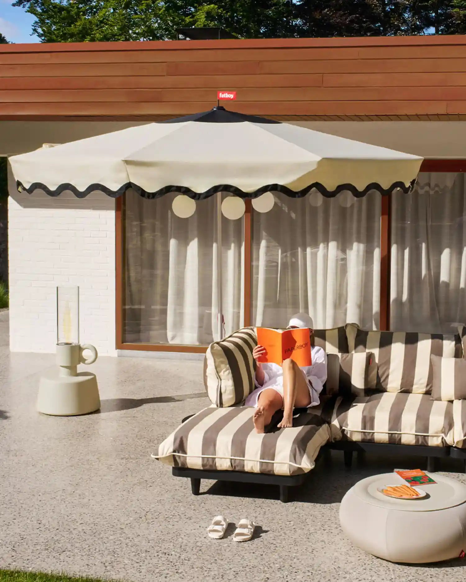 Fatboy Pensol parasol with base - Buy now on ShopDecor - Discover the best products by FATBOY design