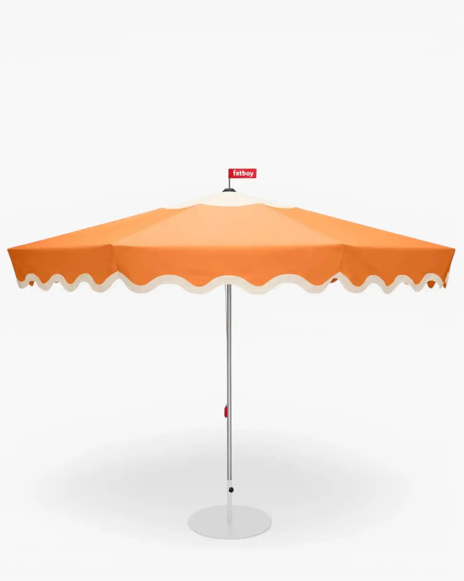Fatboy Pensol parasol with base Orange Light grey base - Buy now on ShopDecor - Discover the best products by FATBOY design