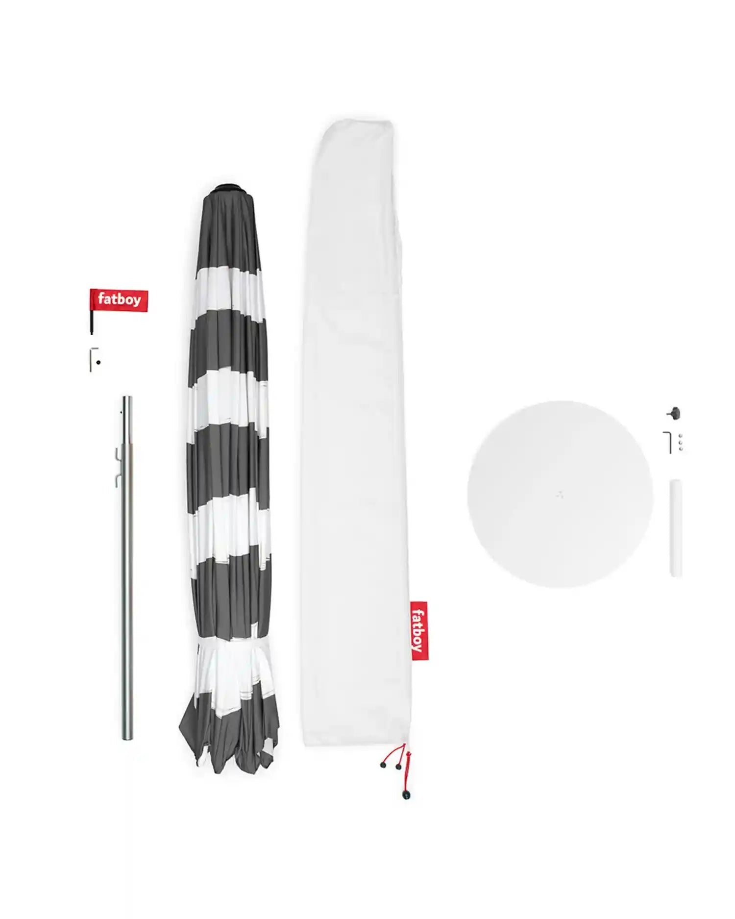 Fatboy Stripesol parasol with base - Buy now on ShopDecor - Discover the best products by FATBOY design