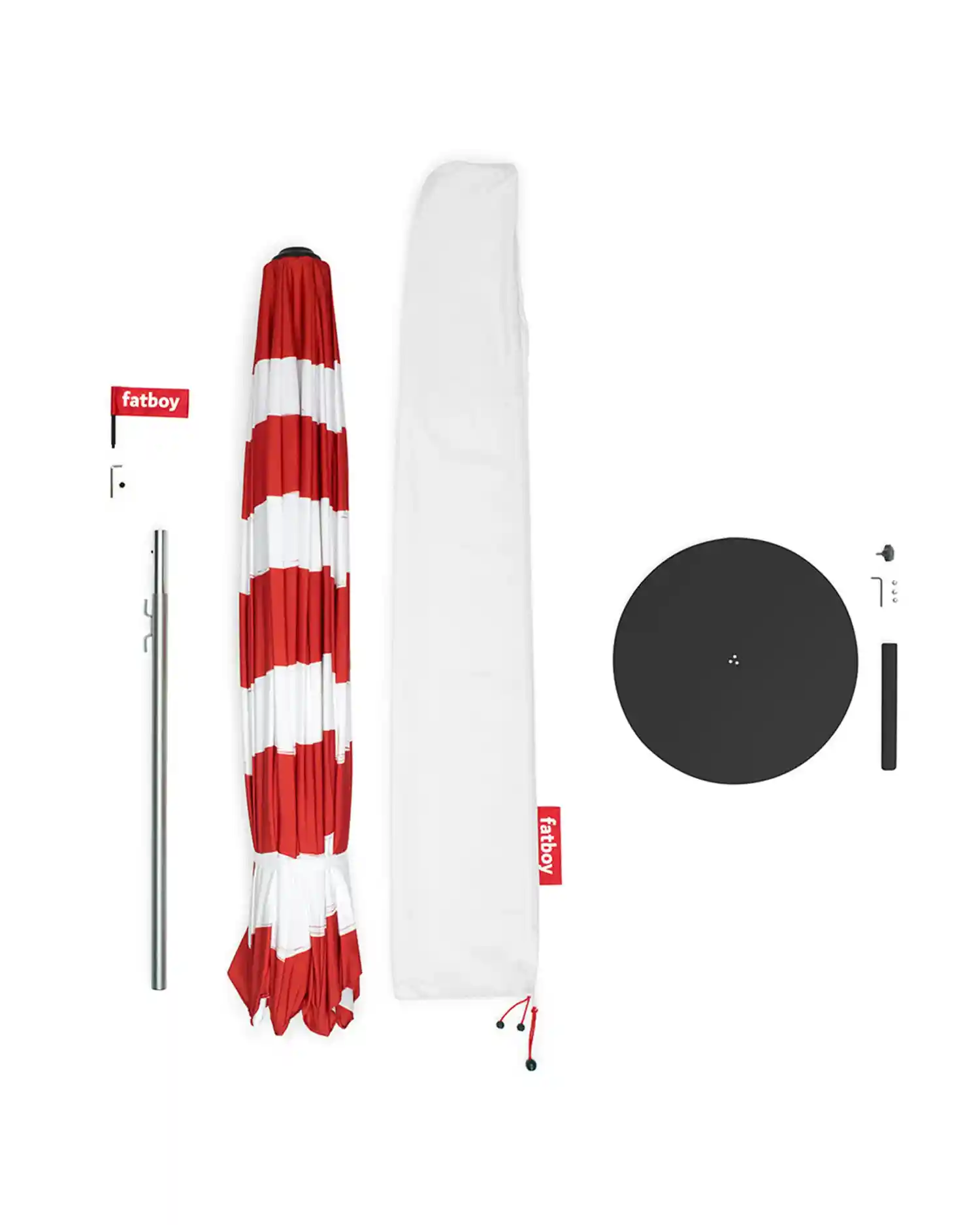Fatboy Stripesol parasol with base - Buy now on ShopDecor - Discover the best products by FATBOY design