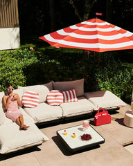 Fatboy Stripesol parasol with base - Buy now on ShopDecor - Discover the best products by FATBOY design