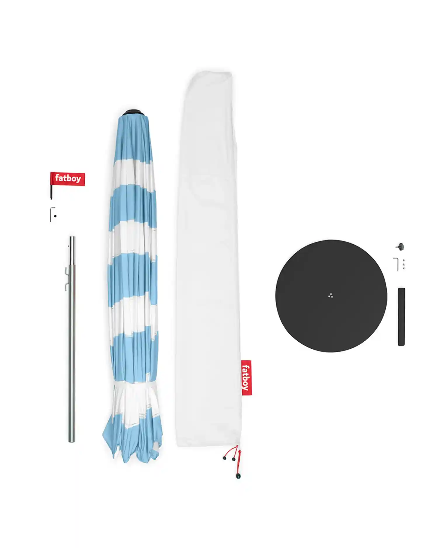 Fatboy Stripesol parasol with base - Buy now on ShopDecor - Discover the best products by FATBOY design