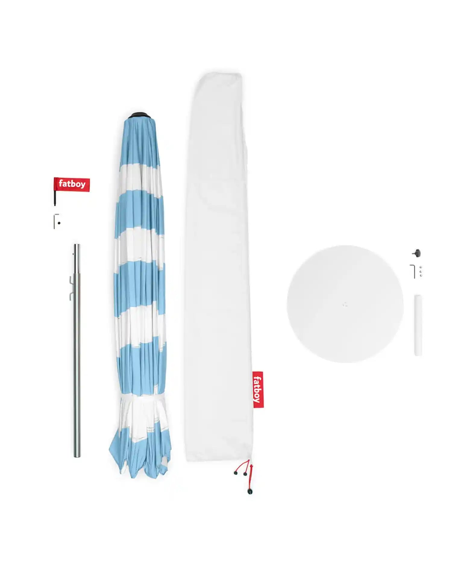 Fatboy Stripesol parasol with base - Buy now on ShopDecor - Discover the best products by FATBOY design