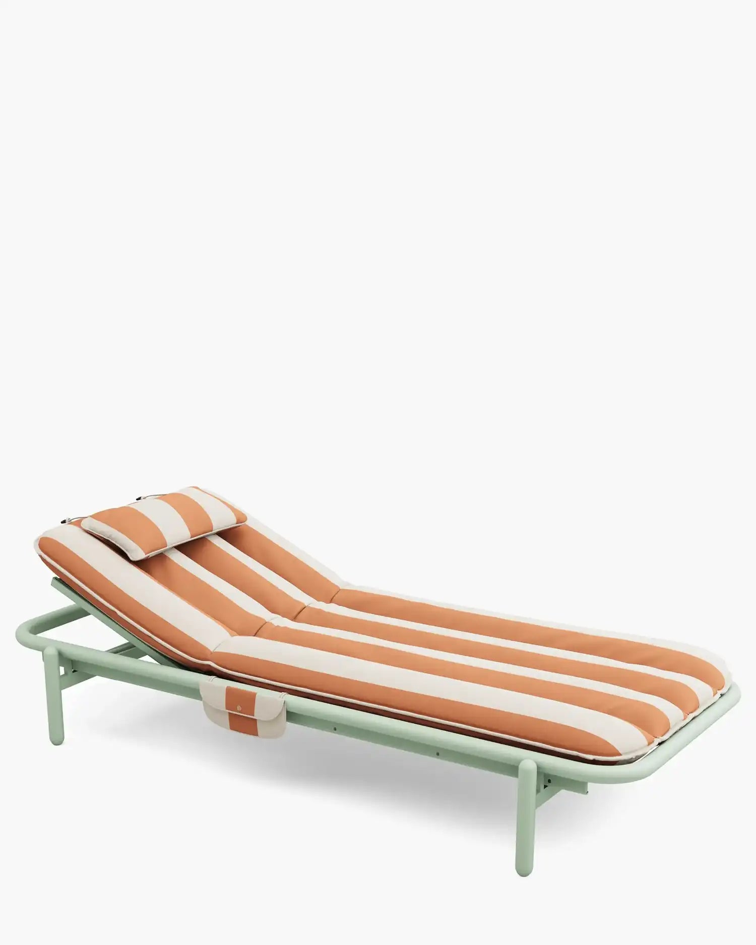 Fatboy Sunbun Daybed Mist Green Stripe Orange Creme - Buy now on ShopDecor - Discover the best products by FATBOY design
