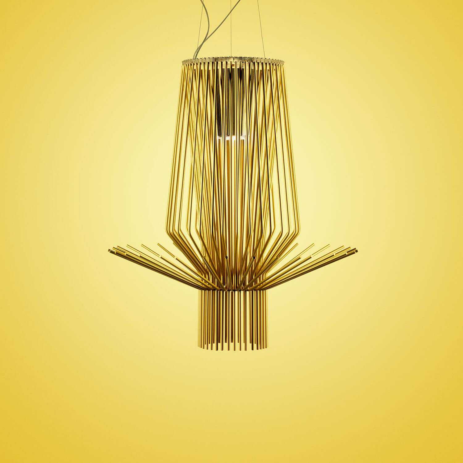 Foscarini Allegretto Assai suspension lamp gold - Buy now on ShopDecor - Discover the best products by FOSCARINI design