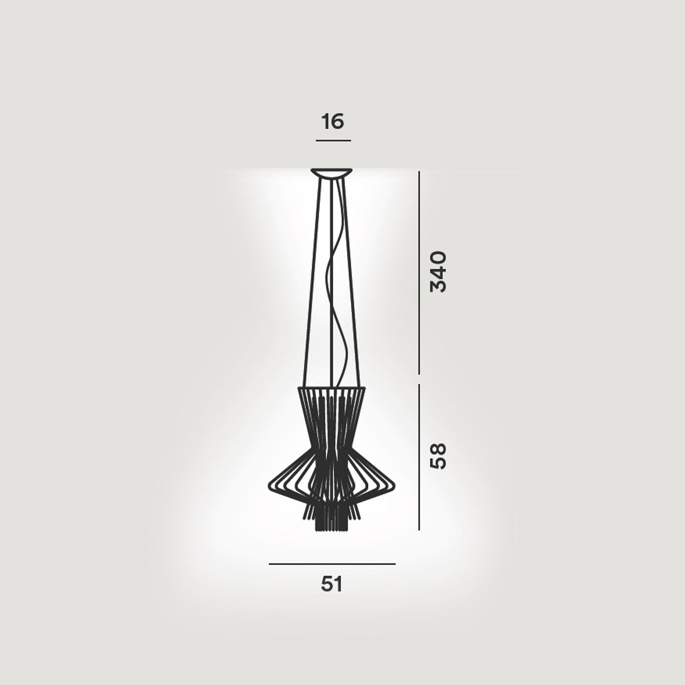 Foscarini Allegretto Ritmico suspension lamp graphite - Buy now on ShopDecor - Discover the best products by FOSCARINI design