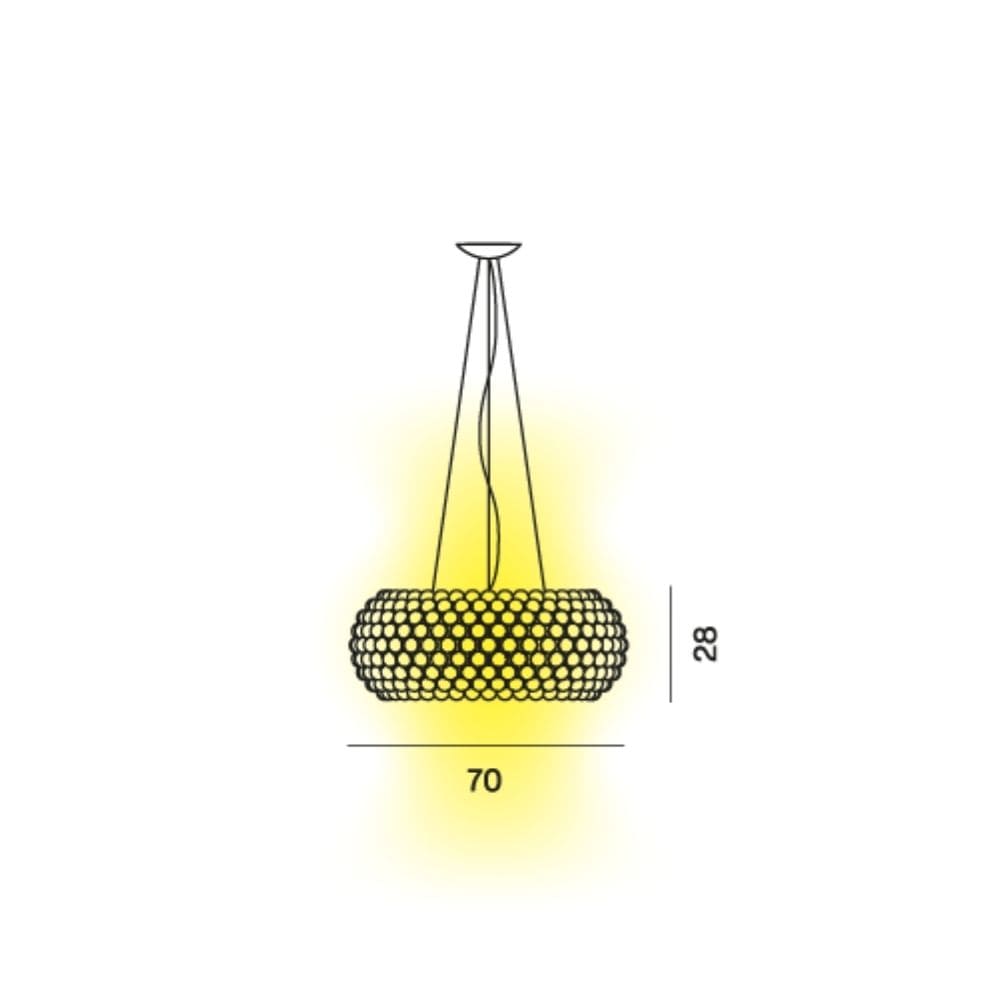 Foscarini Caboche Plus Grande suspension lamp LED transparent - Buy now on ShopDecor - Discover the best products by FOSCARINI design