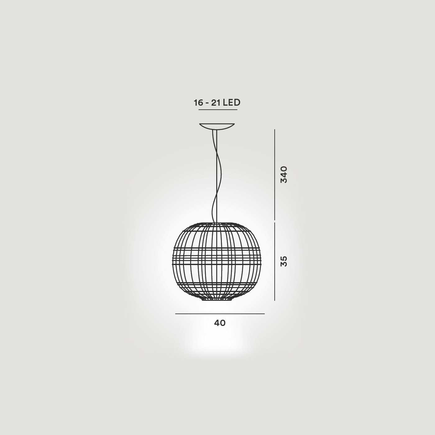 Foscarini Tartan LED dimmable suspension lamp - Buy now on ShopDecor - Discover the best products by FOSCARINI design