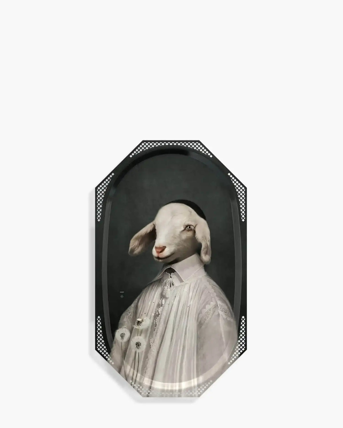 Ibride Galerie de Portraits L'agneau/Le Renard/Agathe tray/picture 34x57 cm - 13x22 in L'Agneau - Buy now on ShopDecor - Discover the best products by IBRIDE design