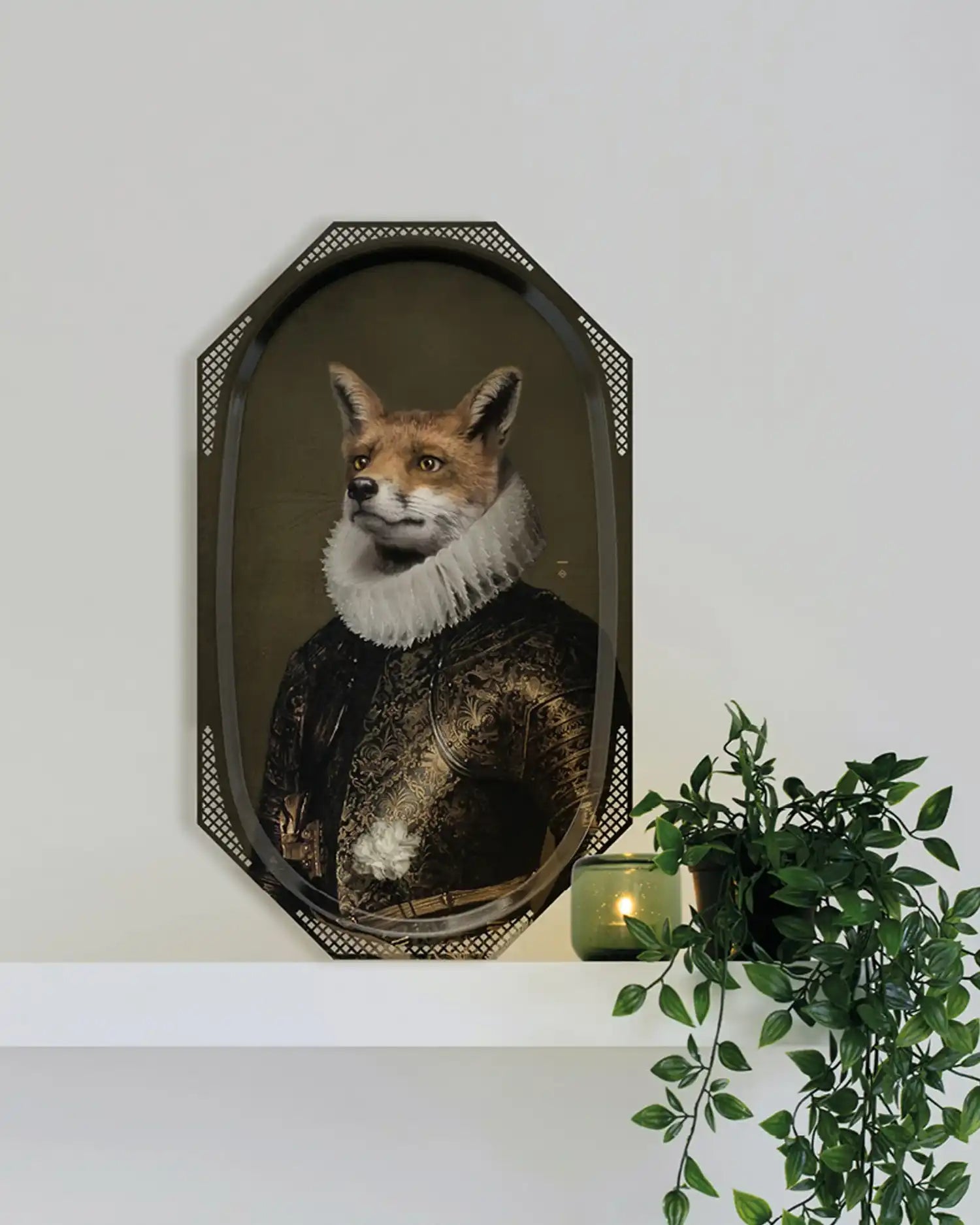Ibride Galerie de Portraits L'agneau/Le Renard/Agathe tray/picture 34x57 cm - 13x22 in - Buy now on ShopDecor - Discover the best products by IBRIDE design