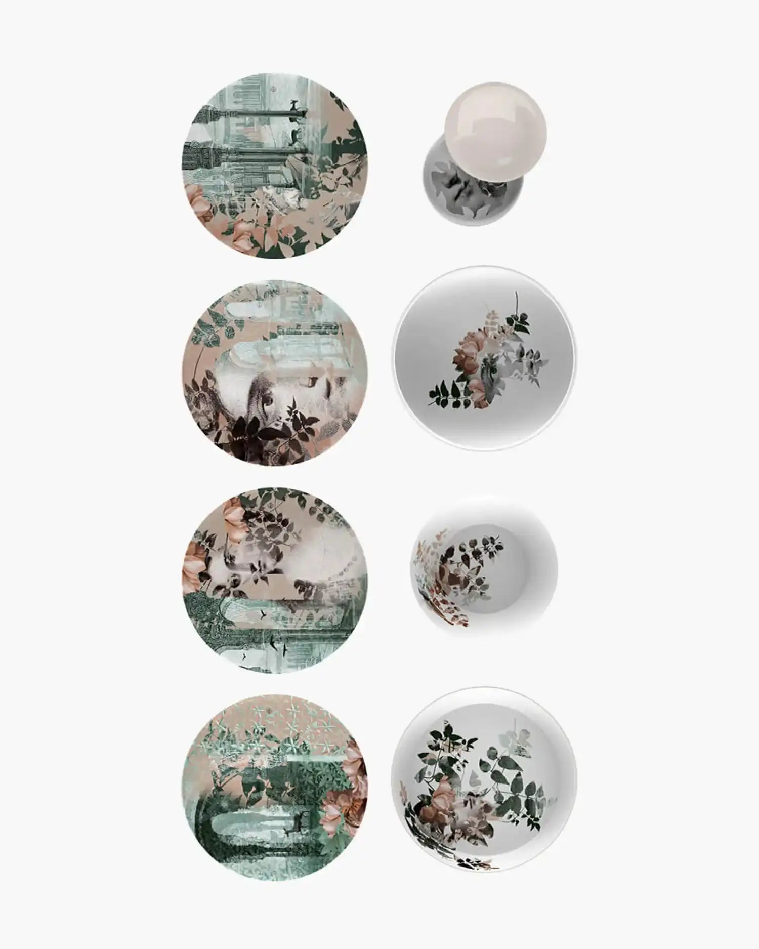 Ibride Faux-Semblants Yuan stackable table set 8 pieces - Buy now on ShopDecor - Discover the best products by IBRIDE design
