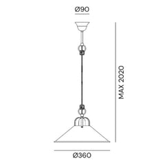 Il Fanale Cascina Sospensione Grande pendant lamp - Brass - Buy now on ShopDecor - Discover the best products by IL FANALE design