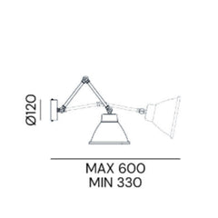 Il Fanale Loft Parete Con Snodo wall lamp - Metal - Buy now on ShopDecor - Discover the best products by IL FANALE design
